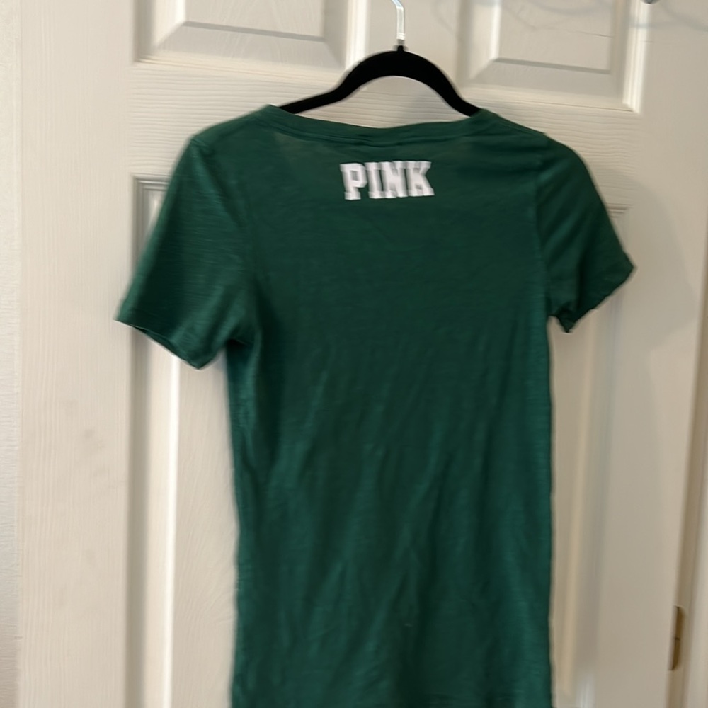 Rare Colorado State Rams PINK Victoria’s Secret Collegiate football shirt SMALL - Picture 10 of 16
